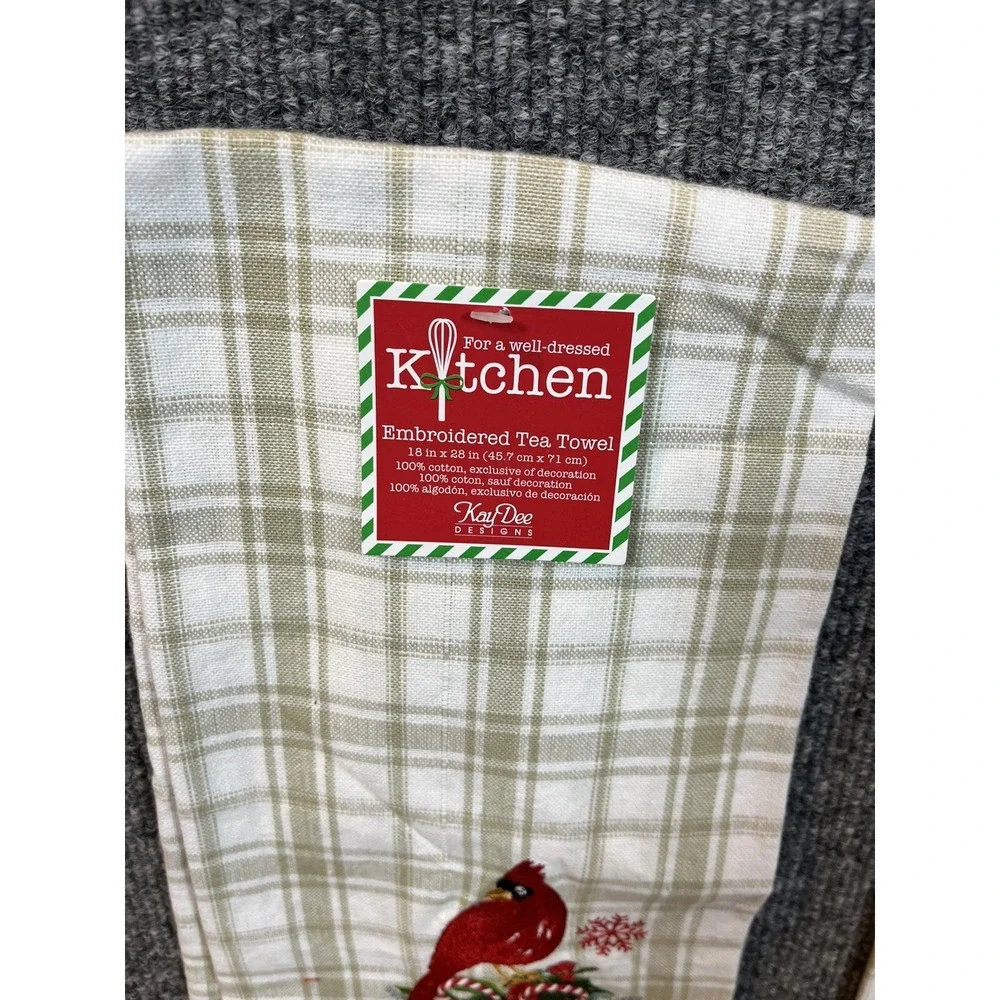 2-KAY DEE DESIGNS Cardinal and PEACE~Dual Purpose Terry‎ Towels~16